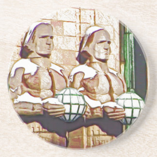 Centraal spoorwegstation van Helsinki Zandsteen Onderzetter