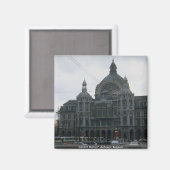 Centraal Station", Antwerpen, België Magneet (Voorkant / Achterkant)