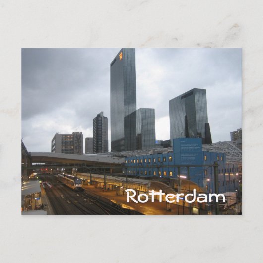 Centraal station Rotterdam Briefkaart (Voorkant)