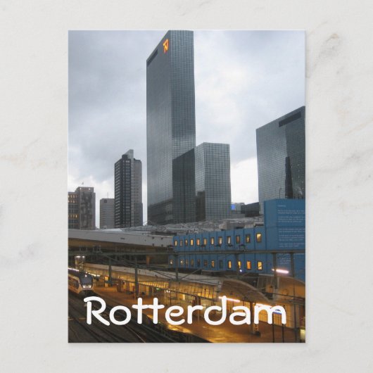 Centraal station Rotterdam Briefkaart (Voorkant)