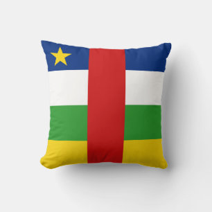 Centrafrique Flag x Flag Pillow Kussen