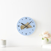 Centrafrique Map Clock Ronde Klok (Huis)