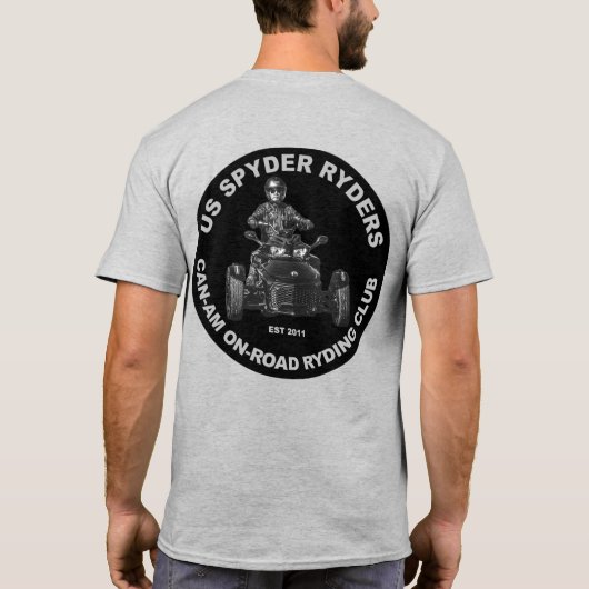 Central AR Chapter - Round Black T-shirt (Achterkant)