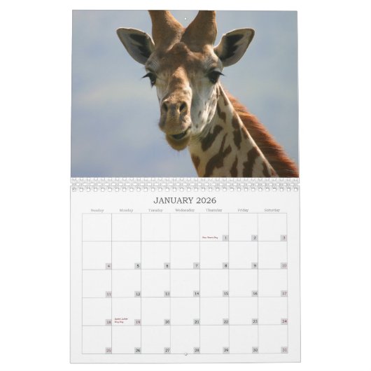 Central, calendrier animal africain est - (Jan 2026)