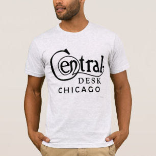 Central Desk Chicago T-Shirt (Zwarte Logo)