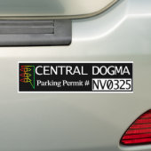 Central Dogma Parking Permit Bumpersticker (Op auto)