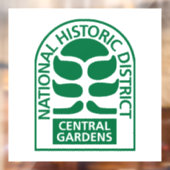Central Gardens Window Decal (Vel 2)