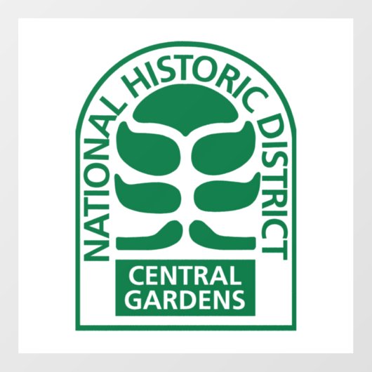 Central Gardens Window Decal (Vel)