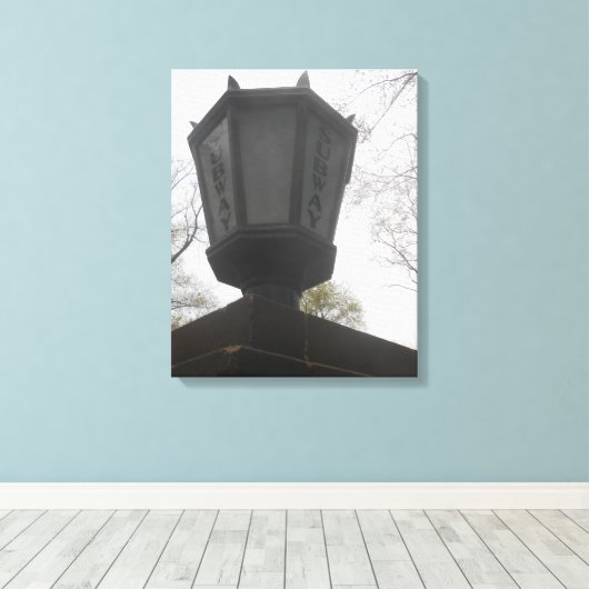 Central Park-3 Canvas Afdruk (Insitu (Houten vloer))