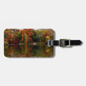 Central Park Autumn Herfst Landscape Foto Bagagelabel (Voorkant horizontaal)