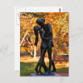 Central Park Autumn: Romeo & Juliet Statue 02 Briefkaart (Voorkant / Achterkant)