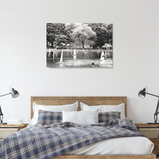 CENTRAL PARK BOOT VIJVER Canvas Art (Insitu (Slaapkamer))