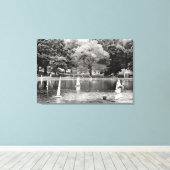 CENTRAL PARK BOOT VIJVER Canvas Art (Insitu (Houten vloer))