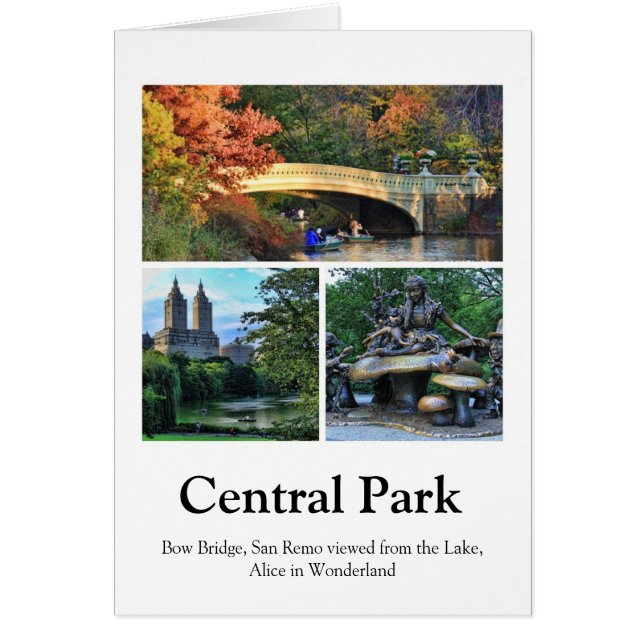 Central Park: Bow Bridge, San Remo, Alice in W.... (Voorkant)