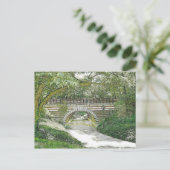 Central Park Bridge en pad Briefkaart (Staand voorkant)