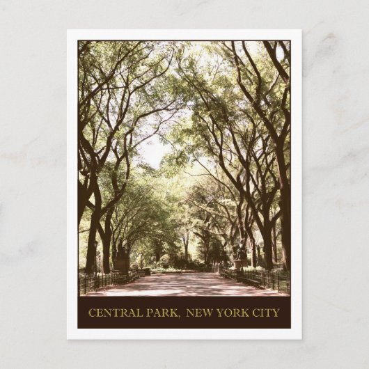 Central Park Briefkaart (Voorkant)