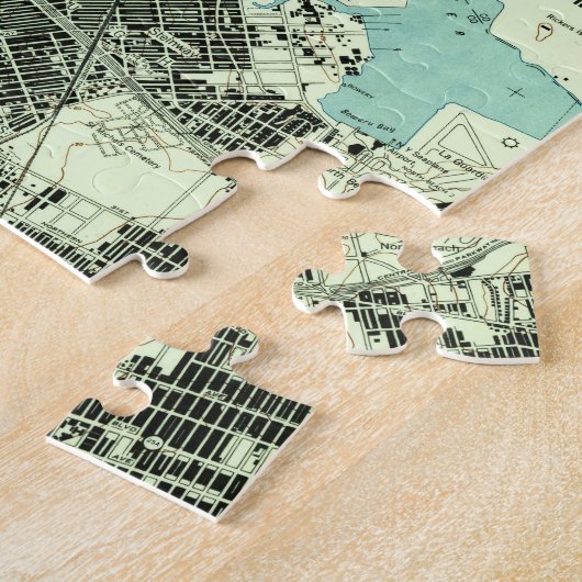 Central Park & Bronx NY Map (1947) Legpuzzel (Zijkant)