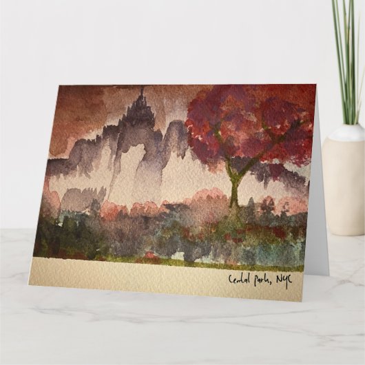 Central Park, carte de voeux NYC (Devant)