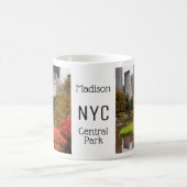 Central Park en Automne nom personnalisé tasses (Centre)