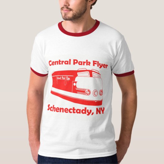 Central Park Flyer-trein van Schenectady T-Shirt (Voorkant)