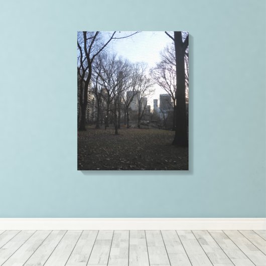 Central Park. Impression de toile NYC (Insitu (Plancher de Bois))