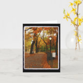 Central Park in de Herfst Kaart (Gele Bloem)
