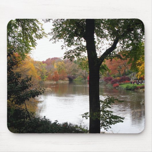 Central Park in Herfst Mousepad Muismat (Voorkant)