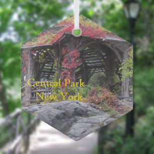 Central Park in New York Glas Ornament