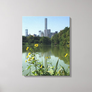 Central Park Lake New York City NYC Foto Art Canvas Afdruk