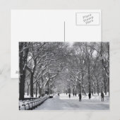 Central Park Mall B&W Briefkaart (Voorkant / Achterkant)