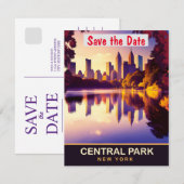 Central Park, New York, Carte postale de voyage,  (Devant / Derrière)