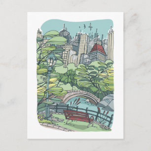 Central Park New York City, NY Briefkaart