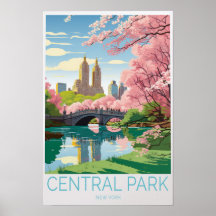 Central Park New York Reisposter