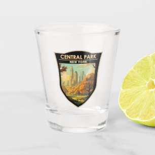 Central Park New York Travel Art Vintage Shot Glas