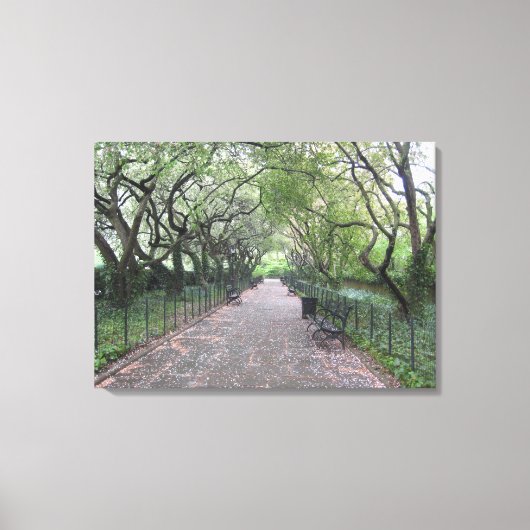 Central Park NYC Conservatory Garden Photo Canvas Afdruk (Voorkant)
