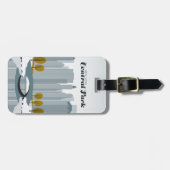 Central Park, NYC - Sneeuw Bagagelabel (Voorkant horizontaal)