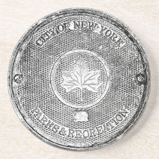Central Park NYC Zandsteen Onderzetter (Voorkant)