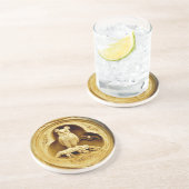 Central Park Owl of Wisdom Zandsteen Onderzetter (Zijkant)