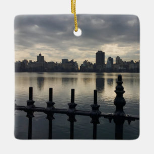 Central Park Reservoir New York City Sunrise NYC Keramisch Ornament