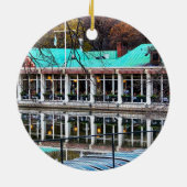 Central Park Rowboot Restaurant Boathouse Keramisch Ornament (Achterkant)