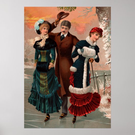 Central Park Skaters Poster (Voorkant)