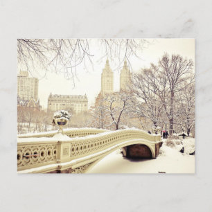 Central Park Snow - Winter New York Briefkaart