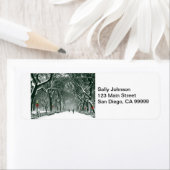 Central Park Snowy Path Etiket (Insitu)