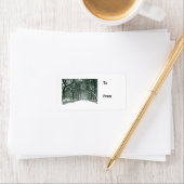 Central Park Snowy Path Etiket (Insitu)