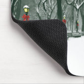 Central Park Snowy Path Muismat (Hoek)