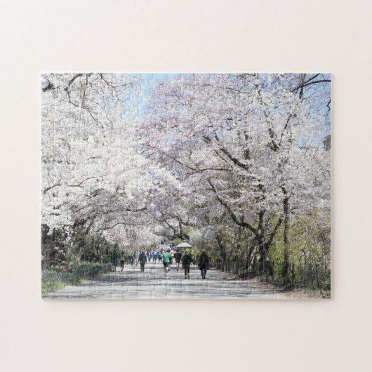 Central Park Spring Cherry Blossom New York NYC Legpuzzel (Horizontaal)