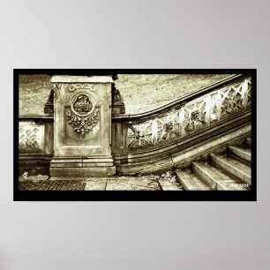 Central Park Stairs Poster
