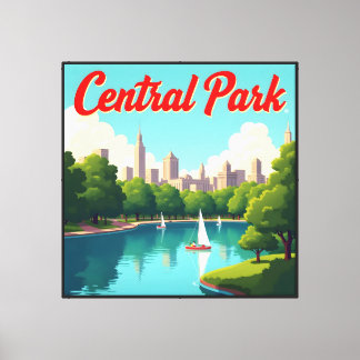 Central Park Uitzicht Canvas Afdruk