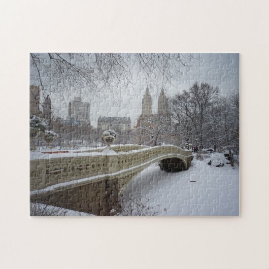 Central Park Winter Puzzle - Bow Bridge Legpuzzel (Horizontaal)