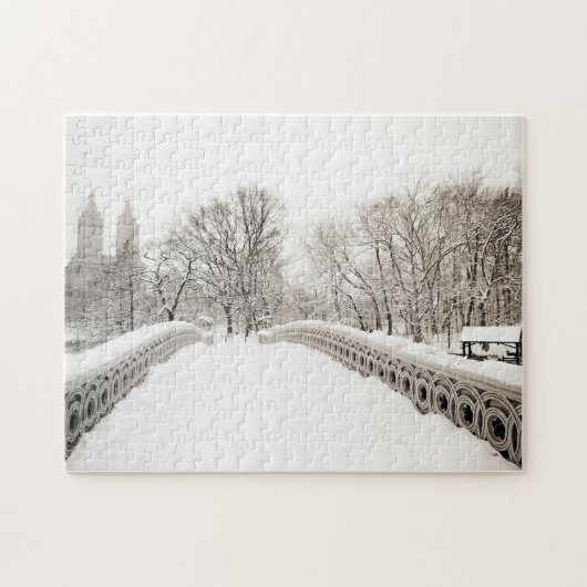 Central Park Winter Romance - Bodembrug Legpuzzel (Horizontaal)